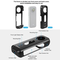 Metal Protective Cage for Insta360 X3 with Silicone Lens Cover thumbnail