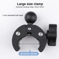 Adjustable Bike Handlebar Mount with Phone Clamp - 360 Rotation thumbnail