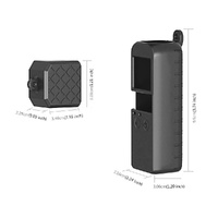 Diamond Texture Silicone Cover Set for Dji Pocket - 2 in 1 thumbnail