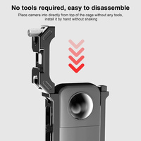 Metal Protective Cage for Insta360 X3 with Cold Shoe and Tripod Adapter thumbnail