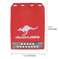 Premium Heavy Duty Molded Splash Front And Rear Mud Flaps Fender Guard Medium Size Random Pattern Delivery - Black thumbnail