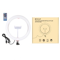 10.2 Curved Led Ring Light with Tripod & Remote for Vlogging & Photography - Black thumbnail