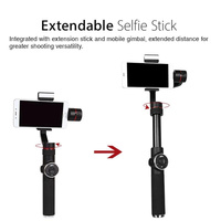 3-axis Gimbal Stabilizer with Tripod Mount & Fill Light for Smartphones - Black thumbnail