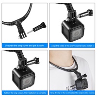 Flexible Gopro Mount for Action Cameras - Adjustable thumbnail