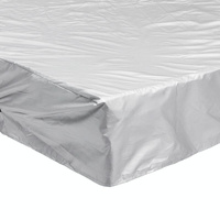 240x240x25cm Waterproof Dustproof Cover for Bathtub Pool Table & Chair - Protects from Falling Leaves - Silver thumbnail