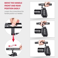 Video Camera Cage Stabilizer For Dji Bmpcc 4K - Black Handle thumbnail