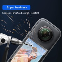 2-pack Tempered Glass Film for Insta360 X3 - Curved Hd thumbnail