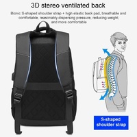 Multifunctional Oxford Laptop Backpack - Cxs-622 - Black thumbnail