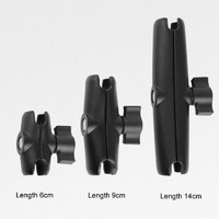 Universal Motorcycle Mount for Action Cameras - 14cm Rod - Compatible with Gopro Insta360 Dji Action and More thumbnail