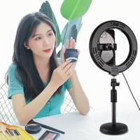 7.9 Dual-colour Led Ring Light with Desktop Mount and Phone Clamp thumbnail