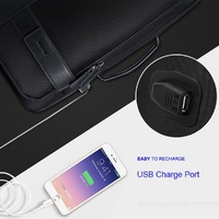 Large Capacity Business Laptop Backpack with Usb - Breathable Black 29x16x44cm thumbnail