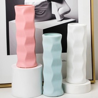 Wave Drop-proof Imitation Porcelain Vase - Simple Home Decor - White thumbnail