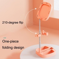 Portable Folding Desktop Live Broadcast Light Stand - Black thumbnail