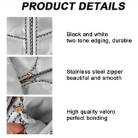 Waterproof Dustproof Cover for 420d Roller Boiler Washing Machine - 60x53x85cm Size - Black - 60X53X85Cm thumbnail