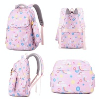 Kids Backpack Set with Lunch Bag & Pencil Case - 3 in 1 - Purple thumbnail