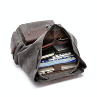 Student Canvas Backpack - Compact and Stylish - Navy thumbnail