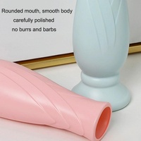 Imitation Porcelain Petal Vase for Drop-proof Home Decor - White thumbnail