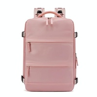 Outdoor Travel Laptop Backpack - Army Green - Purple thumbnail