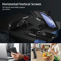 Shockproof 360 Degree Rotating Case for Samsung Galaxy z Fold 4 / 5g - Black thumbnail