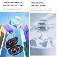 Wireless Tws Bluetooth Earbuds with Air Conduction Technology - Khaki thumbnail
