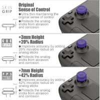 Anti-skid Joystick Cap Set for Steam Deck Console - Button Combo - Yellow thumbnail