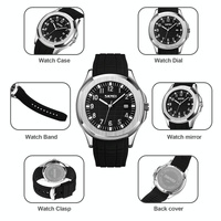 Waterproof Men Multifunctional Outdoor Watch - Black Belt White Noodles thumbnail