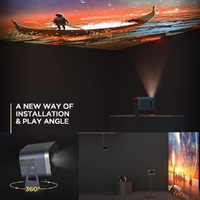 Compact Smart Home Theater Projector - Portable - Android 4K Hd Version thumbnail
