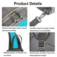 Waterproof Outdoor Sports Chest Bag Crossbody Single Shoulder Design - Dark Blue thumbnail