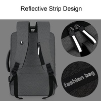 Large-capacity Laptop Backpack with Usb Charging - Ideal for Business Commuters - Grey thumbnail