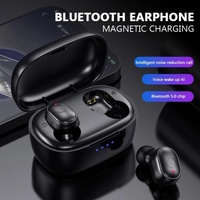 Waterproof Mini Touch-control Bluetooth Earphones with Noise Cancelling - Blue thumbnail