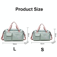 Waterproof Gym Bag for Travel - Size l - Gray Pink thumbnail