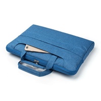 15.4 Inch Laptop Bag - Portable one Shoulder Zipper for Macbook Samsung Sony Dell Alienware Chuwi Asus Hp - Dark Blue thumbnail