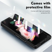 Shockproof Secure Hinge Phone Case for Samsung Galaxy z Fold 4 5g - Silver thumbnail