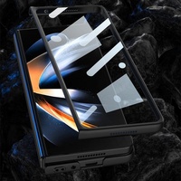 Foldable Leather Case with Stand for Samsung Galaxy z Fold 4 - Ultra Thin - Champagne Gold thumbnail