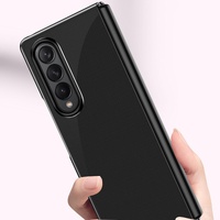 Shockproof Clear Phone Case for Samsung Galaxy z Fold 4 - Silver thumbnail