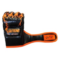 Adult Half-Finger Boxing Gloves For Training - Orange thumbnail