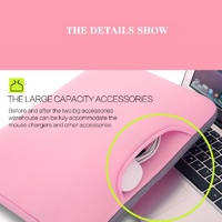 Portable Air Permeable Handheld Laptop Sleeve - 15.6 Inch - 41.5x30.0x3.5cm - Pink thumbnail
