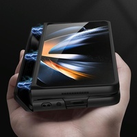 Foldable Magnetic Hinged Case for Samsung Galaxy z Fold 4 - Wine Red thumbnail