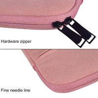 Waterproof Portable One-shoulder Handbag for 15.6 Laptops with Hidden Zipper and Suitcase Belt - Pink thumbnail