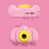 8mp Dual-lens Children Camera with 2.4 Screen Supports 32gb Tf Card - Pink thumbnail