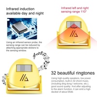 Smart Wireless Doorbell With Motion Sensor And Voice Prompt - Yellow thumbnail