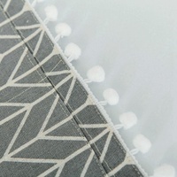 Universal Cotton Linen Microwave Dust Cover - Grey Triangle thumbnail