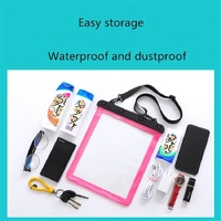 Waterproof Single Shoulder Bag For Mobile Phone Small Objects Multipurpose Design - Rose Red thumbnail