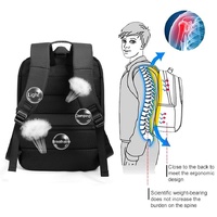 Multifunctional Oxford Laptop Backpack - Cxs-618 - Dark Gray thumbnail