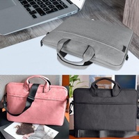 Waterproof Oxford Cloth One-Shoulder Handbag For 15.6 Laptops - Hidden Portable Strap - Dark Gray thumbnail