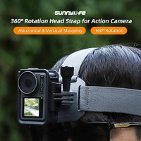 Adjustable 360 Degree Head Strap for Action Cameras - Grey thumbnail
