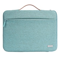 Waterproof Laptop Sleeve Bag With Zipper - Handheld - Grey thumbnail