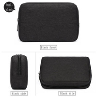 Versatile Headphone Charger & Data Cable Storage Bag - 17 x 11.5 x 5.5cm - Grey thumbnail