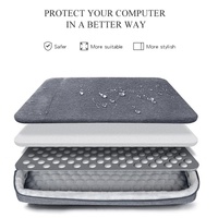 Waterproof Oxford Laptop Handbag With Trolley Strap - Grey thumbnail