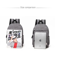 Versatile Canvas Laptop Backpack for 13-15 Inch - 36x25x10cm - Grey thumbnail